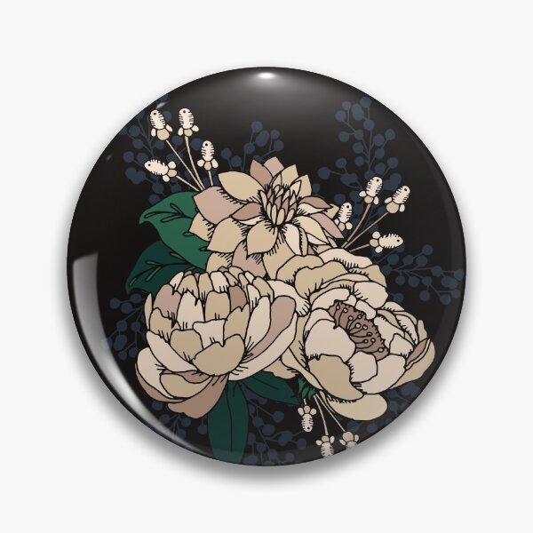 Item preview, Moody Florals - Cream designed and sold by latheandquill.