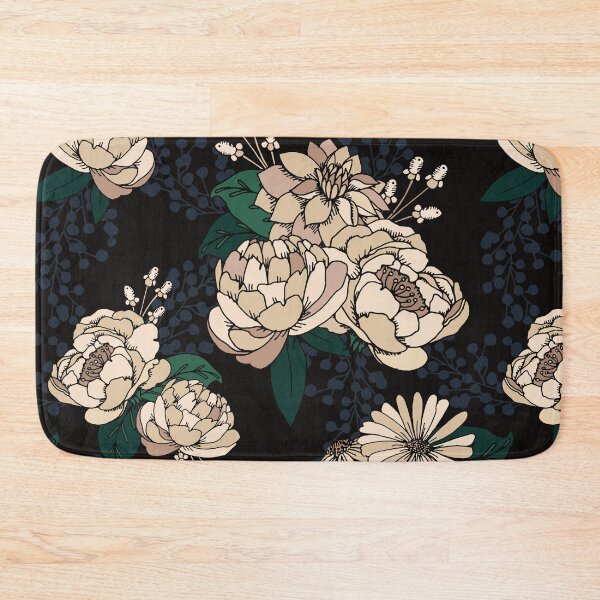 Item preview, Moody Florals - Cream designed and sold by latheandquill.