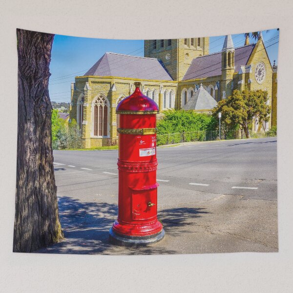 Item preview, Old Red Post box near Sacred Heart Cathedral - Bendigo, Victoria designed and sold by Steven Jodoin.