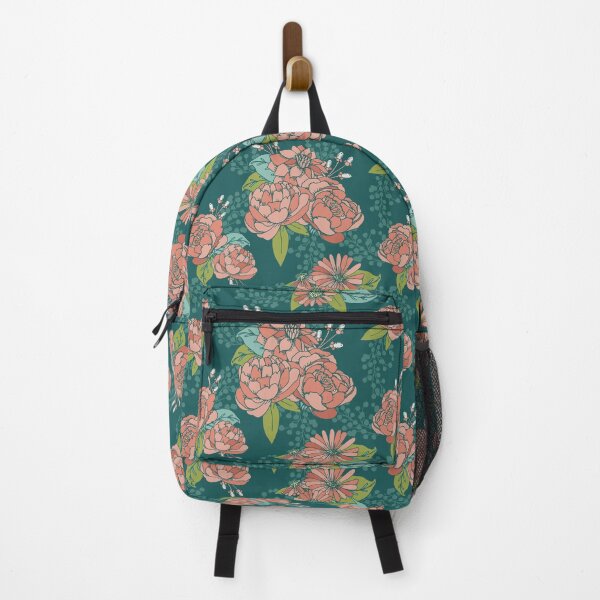 Item preview, Moody Florals - Teal designed and sold by latheandquill.