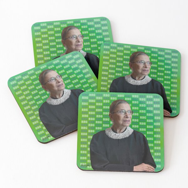Item preview, Ruth Bader Ginsburg, RIP RBG, in Green designed and sold by Neil Feigeles.