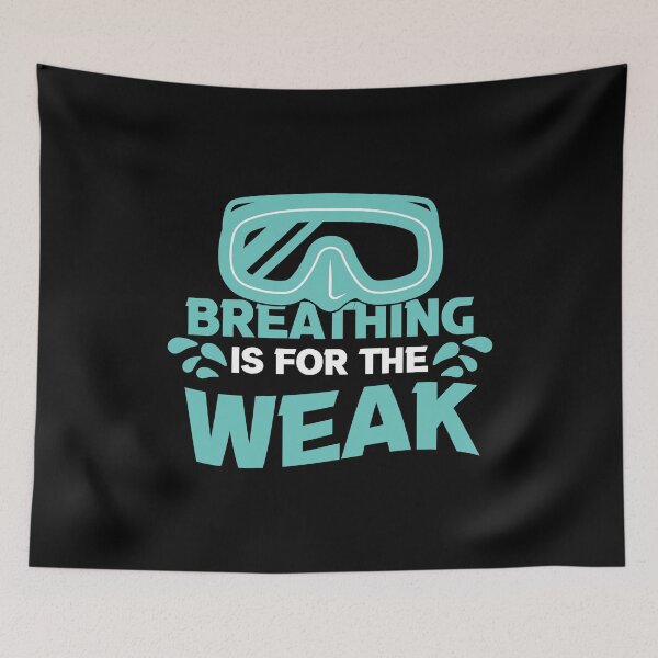 Item preview, Breathing is a unique gift idea for the weak designed and sold by Nessshirts.