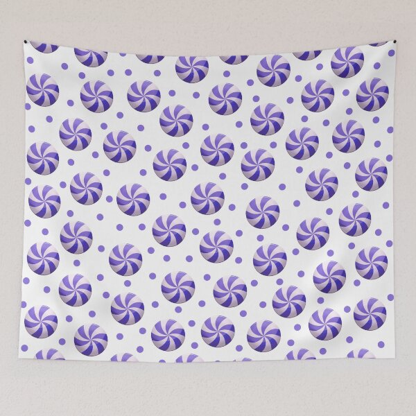 Item preview, Purple Peppermint Polka Dots designed and sold by Whoopsidoodle.
