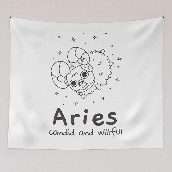 Item preview, Aries Zodiac Sign, Astrology, Astrological Sign designed and sold by NikoIllustrates.