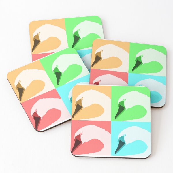 Item preview, Swan Pop Art designed and sold by RainbowFishArt.
