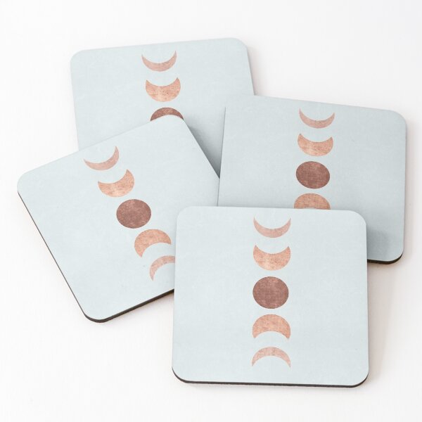 Item preview, Terra Cotta Tones - Lunar Moon Phases - Starry Night Sky - Minimalistic Simple - Art Illustration designed and sold by seaniekai.