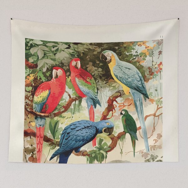 Item preview, Birds of the Amazon Album de aves amazonicas Emil Goldi 1906 016 Araras designed and sold by WetdryvacRB01.