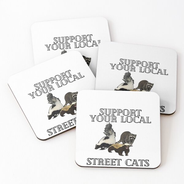 Item preview, Support Your Local Street Cats designed and sold by Mad Catter Studio.