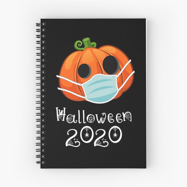 Item preview, Pumpkin Wearing Face Mask Dark Orange Funny Halloween Tee designed and sold by denisetees.