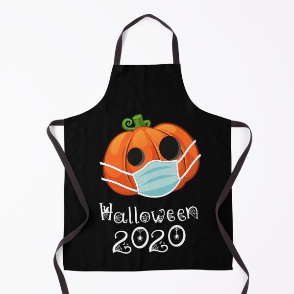 Item preview, Pumpkin Wearing Face Mask Dark Orange Funny Halloween Tee designed and sold by denisetees.
