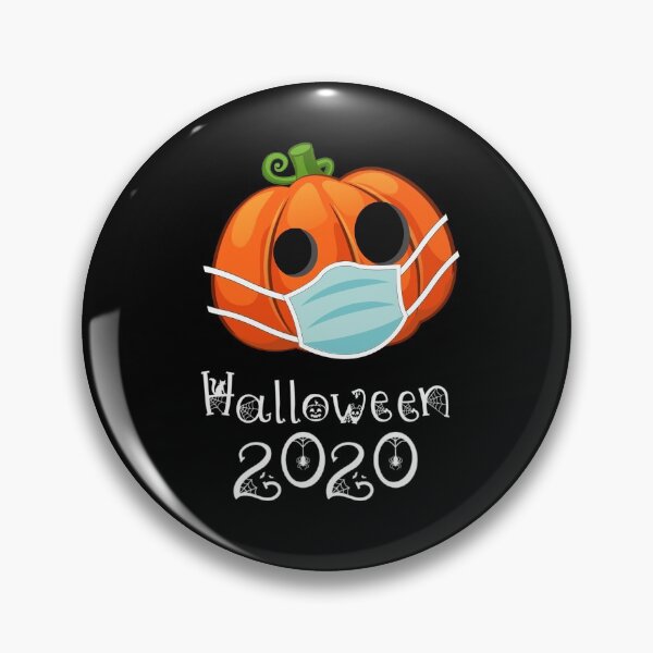 Item preview, Pumpkin Wearing Face Mask Dark Orange Funny Halloween Tee designed and sold by denisetees.