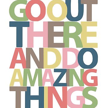 Artwork thumbnail, Amazing Things Graduation Card by samblackwelder