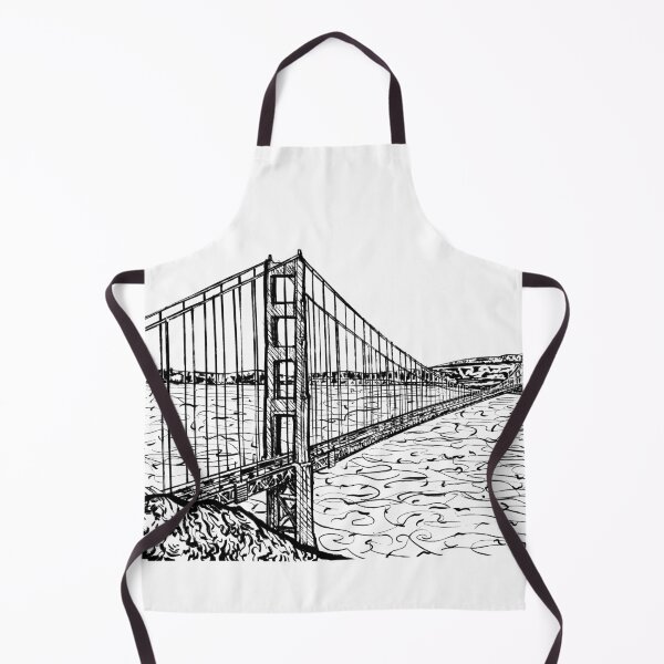 Item preview, GOLDEN GATE BRIDGE - ink painting.1 designed and sold by lautir.