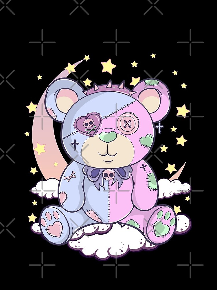 cute goth teddy bear