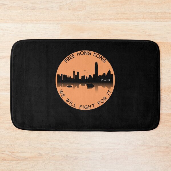 Item preview, Hong Kong Skyline Crimson designed and sold by HistoryMafia.