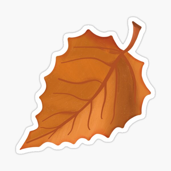 Autumn Beech Leaf Sticker