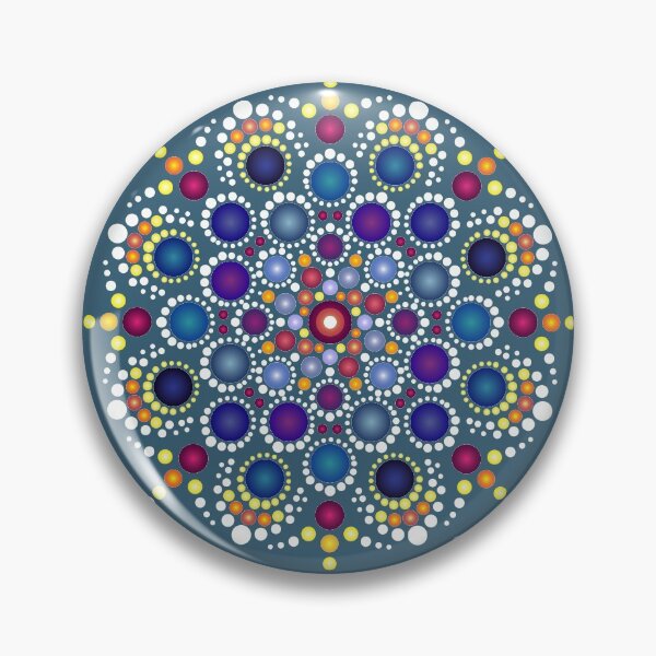 Item preview, Ajna_Colorful mandala inspired on the third eye chakra designed and sold by mandalaspot.