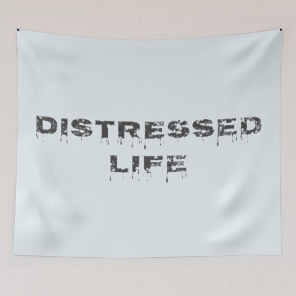 Item preview, Life in distressed font designed and sold by PaperDreamPod.