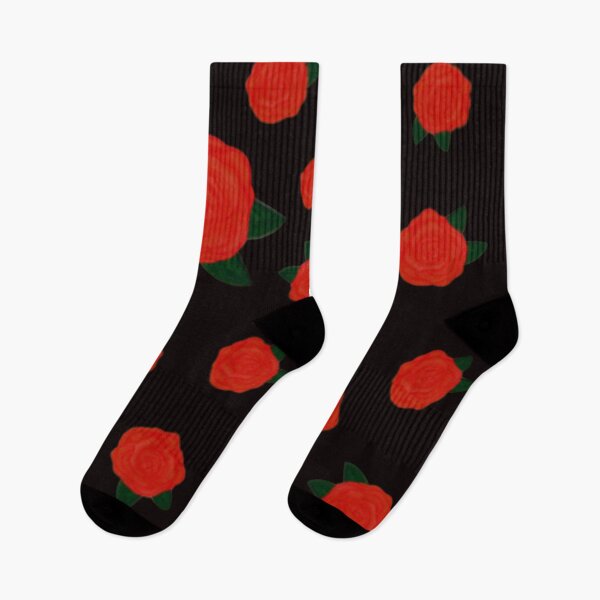 Item preview, red rose pattern-black designed and sold by UNApologetical.