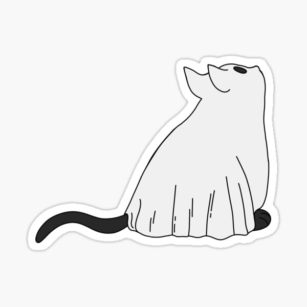 Ghost Cat Sticker