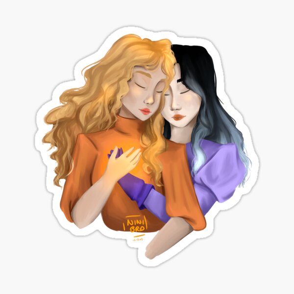 Quand le feu rencontre l'eau Sticker