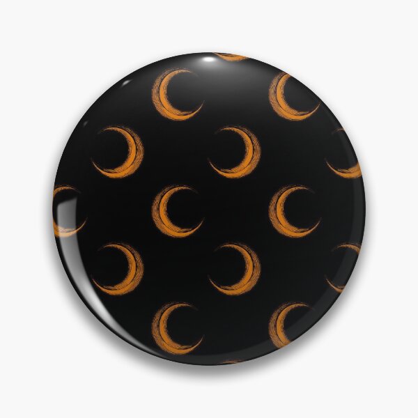 Item preview, Pumpkin Orange Crescent Halloween Moons On Spooky Black designed and sold by Creepyhollow.