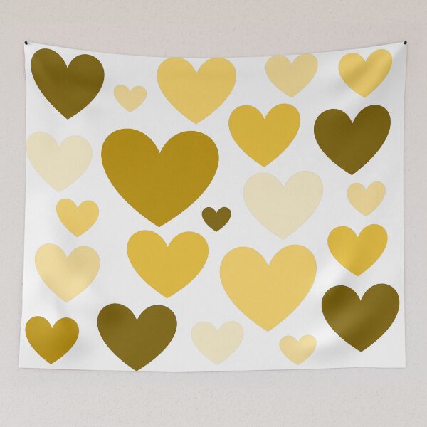 Item preview, Yellow Love Hearts (Varied) designed and sold by shahramroj.