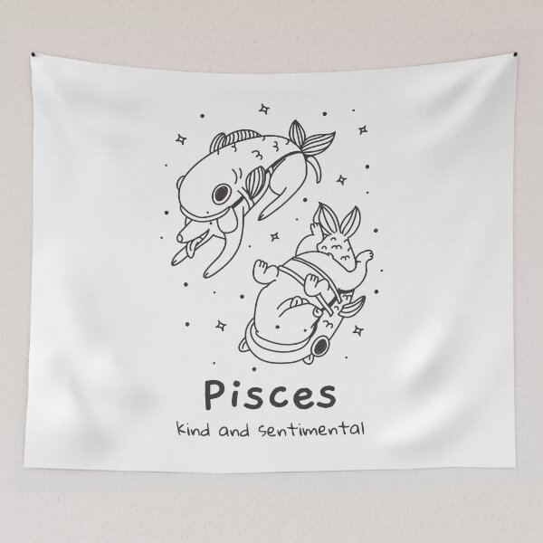 Item preview, Pisces Zodiac Sign, Astrology, Astrological Sign designed and sold by NikoIllustrates.