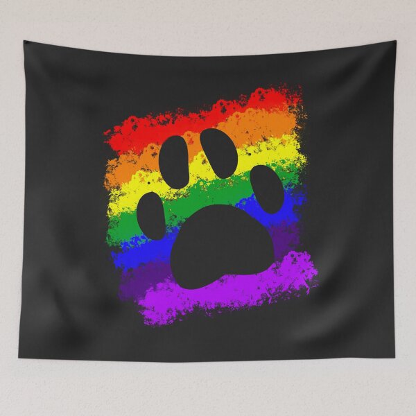 Item preview, Colourful Paw Print Stencil Cut Out designed and sold by SpitsPixels.
