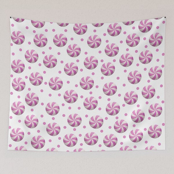 Item preview, Pink Peppermint Polka Dots designed and sold by Whoopsidoodle.
