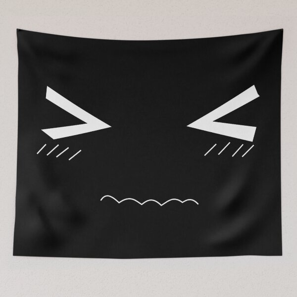 Item preview, Frustrated blushing Kawaii face designed and sold by RyMotif.