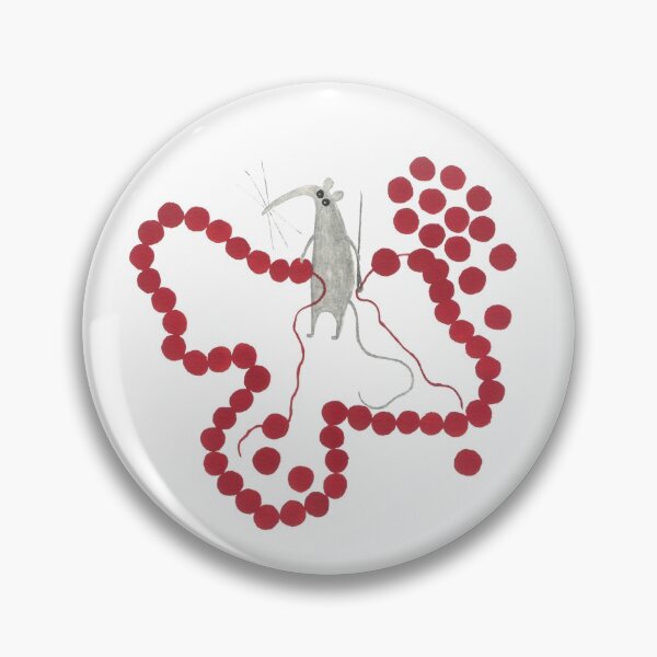 Item preview, A Mouse Making a Bead Necklace designed and sold by Zuzana Clark.
