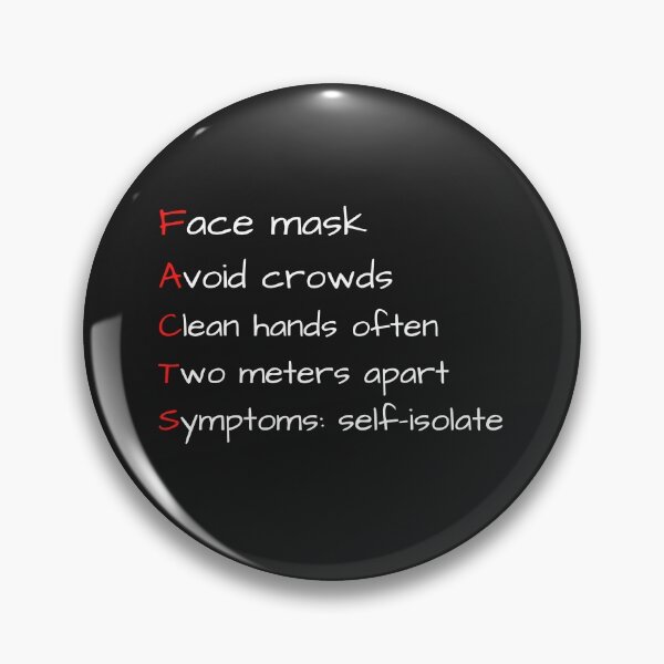 Item preview, FACTS for Covid designed and sold by Lowdown Designs.