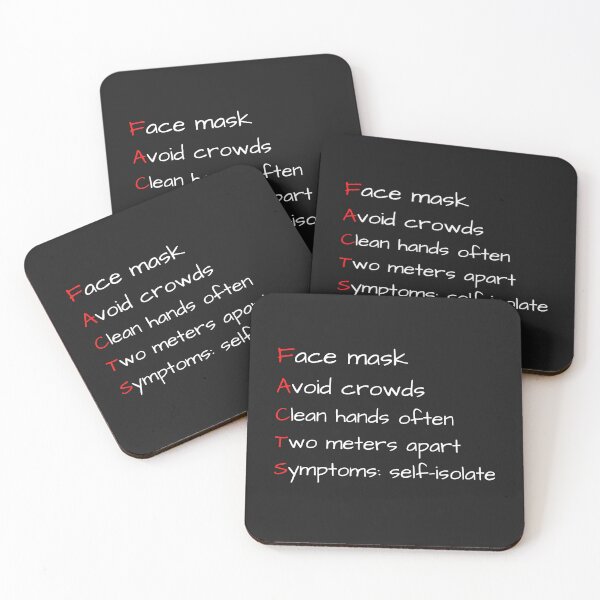 Item preview, FACTS for Covid designed and sold by Lowdown Designs.
