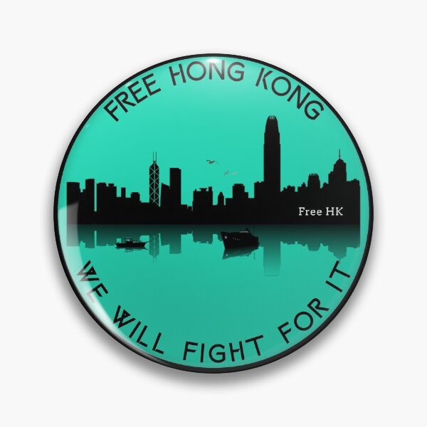 Item preview, Hong Kong Skyline Blue designed and sold by HistoryMafia.