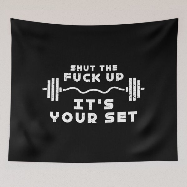 Item preview, Funny Gym Workout It's Your Set Quote Weight Lifting Squat designed and sold by TheMattDesigns.