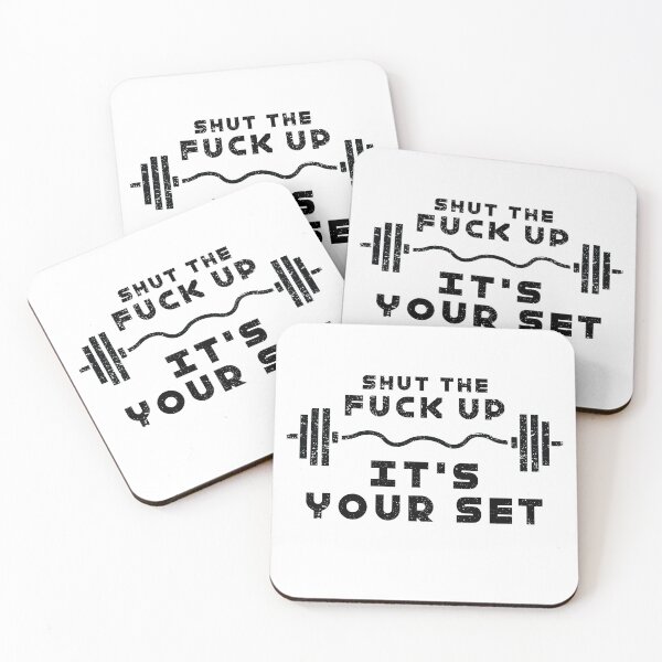 Item preview, Copy of Funny Gym Workout It's Your Set Quote Weight Lifting Squat designed and sold by TheMattDesigns.
