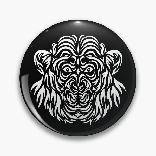 Item preview, Chimpanzee tattoo design designed and sold by The Logical Being.