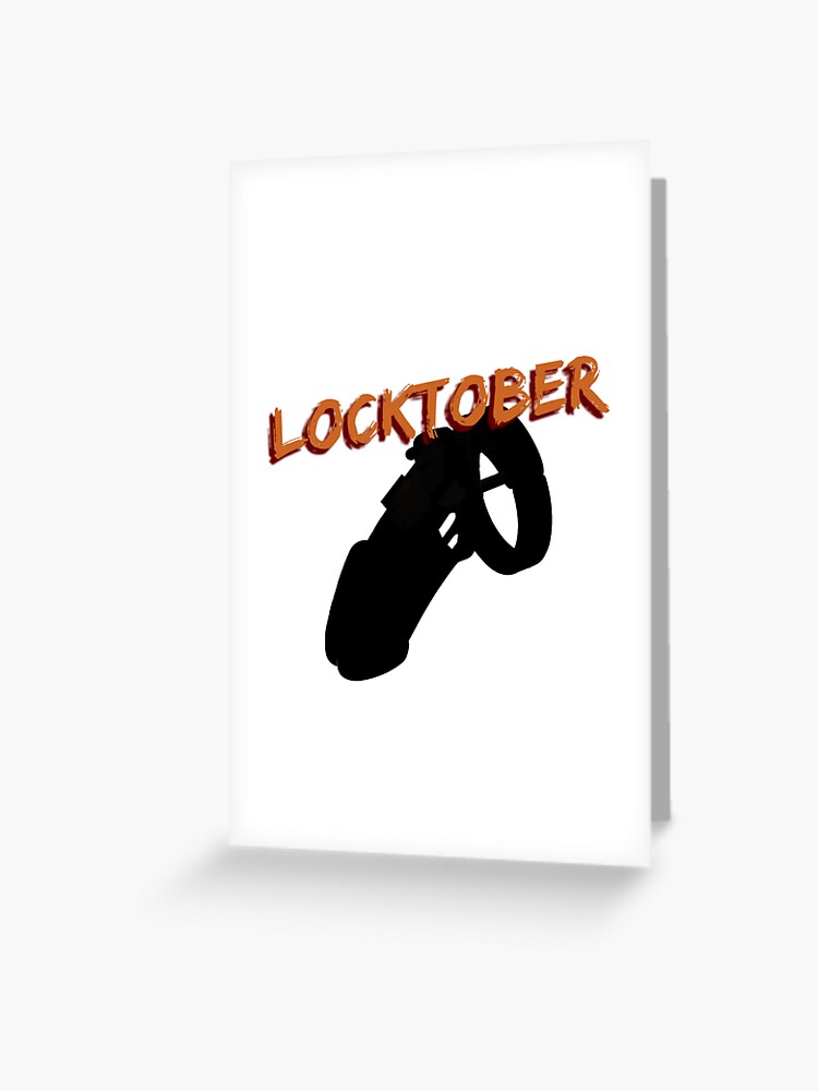 Thumbnail 1 of 2, Greeting Card, Locktober designed and sold by DiaperedFancy.