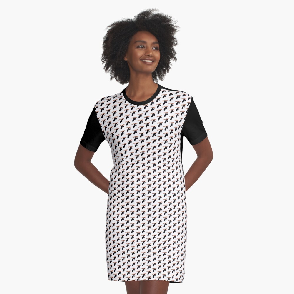 Item preview, Graphic T-Shirt Dress designed and sold by DiaperedFancy.