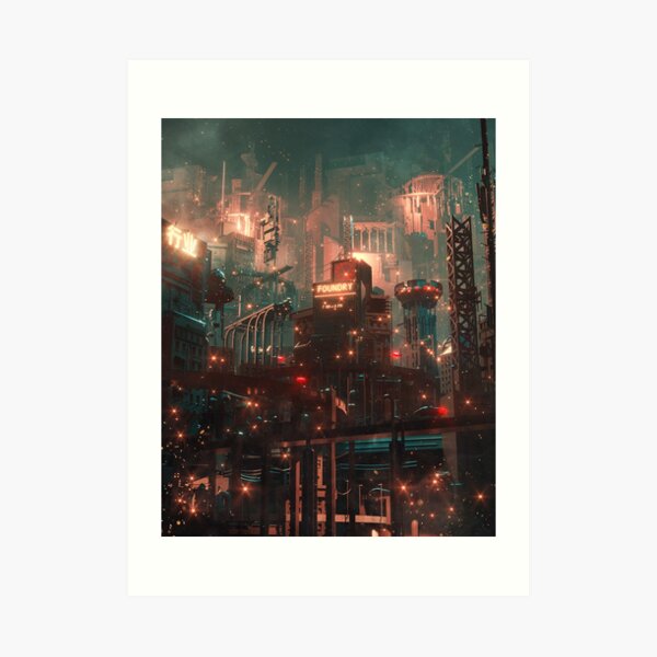 Future Foundry. by Dangiuz Art Print