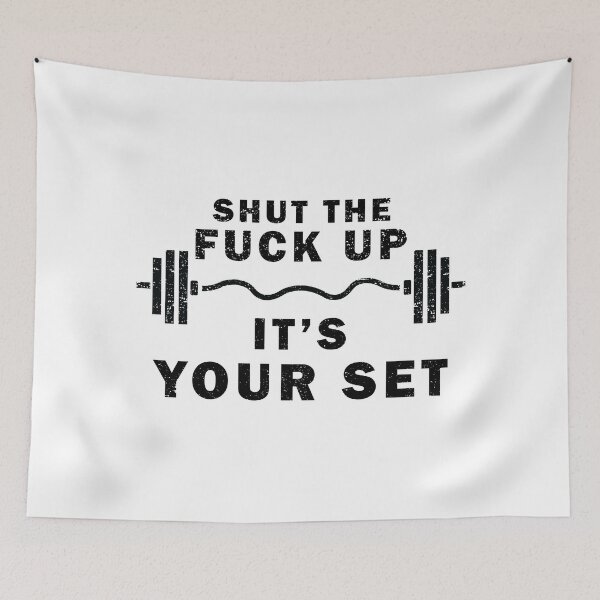 Item preview, Funny Gym Workout It's Your Set Quote Weight Lifting Squat designed and sold by TheMattDesigns.