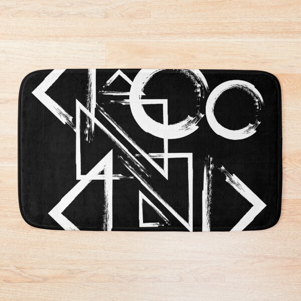 Item preview, geometry circle triangle - white on black designed and sold by kim tang.