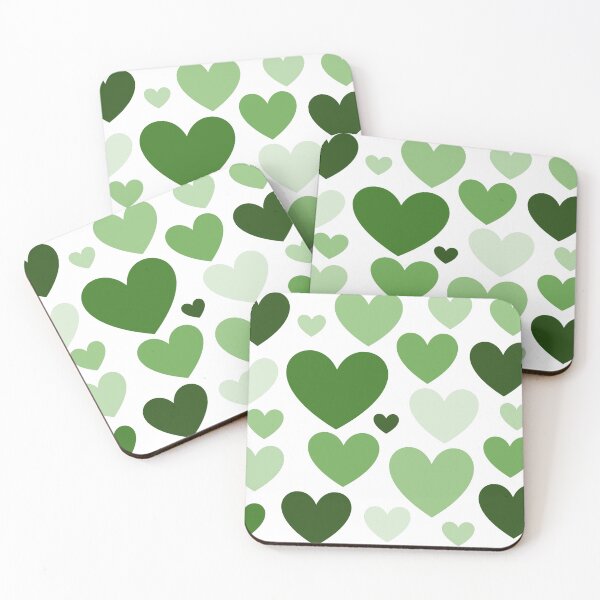 Item preview, Green Love Hearts (Varied) designed and sold by shahramroj.
