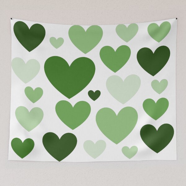 Item preview, Green Love Hearts (Varied) designed and sold by shahramroj.