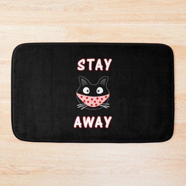 Item preview, Stay Away Cat Wearing A Mask designed and sold by Printedarts.