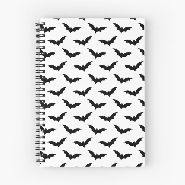 Item preview, Spooky Black Halloween Vampire Bats On Ghost White designed and sold by Creepyhollow.