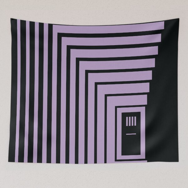 Item preview, Concentric Corridor and Door – Lilac designed and sold by RoguePatterns.