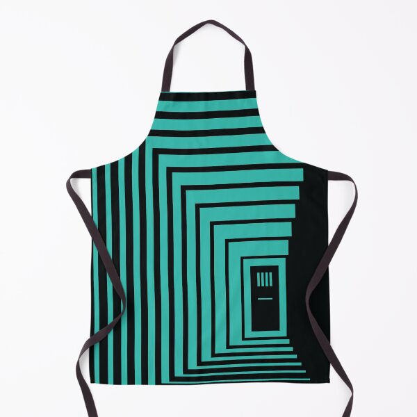 Item preview, Concentric Corridor and Door – Teal designed and sold by RoguePatterns.