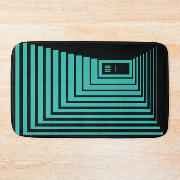 Item preview, Concentric Corridor and Door – Teal designed and sold by RoguePatterns.